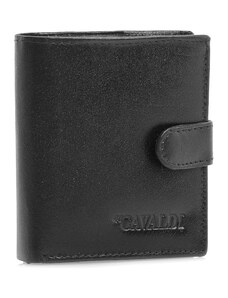 CAVALDI Pánska peňaženka 0720L-BS čierna kožená