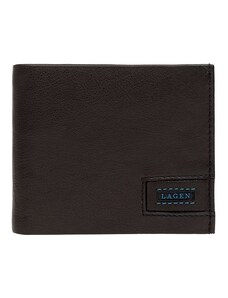 Lagen Pánska kožená peňaženka LG-1125 čierna