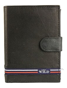 WILD Pánska kožená peňaženka N4L-GV čierna