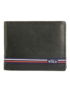 WILD Pánska kožená peňaženka N992-GV čierna
