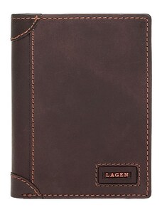 Lagen Pánska kožená peňaženka LG-1124 hnedá