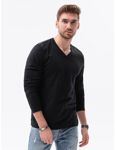 Ombre Clothing Tričko s dlhým rukávom Rainaki čierna M L136