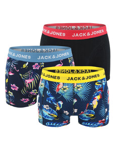 JACK & JONES - 3PACK Jacflower flamingo boxerky z organickej bavlny