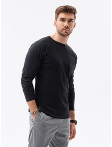 Ombre Clothing Tričko s dlhým rukávom Nicolás čierna XL L137