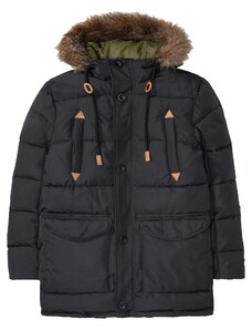 bonprix Zimná bunda parka s kapucňou, farba čierna, rozm. 56