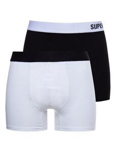 Superdry Boxerky čierna / biela
