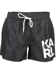 KARL LAGERFELD BEACHWEAR KARL LAGERFELD Plavecké šortky | čierna KL21MBS02_NERO_BLACK