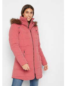 bonprix Krátky kabát s kapucňou, farba ružová