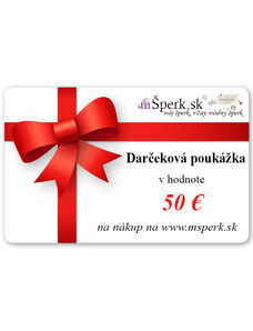 MSPERK Darčeková poukážka v hodnote 50€