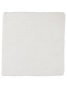 IB LAURSEN Bavlnený obrúsok Double Weaving White 40 x 40 cm