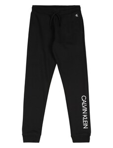 Calvin Klein Jeans Nohavice čierna / biela