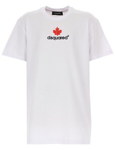 Dsquared Dětské tričko pro chlapce, Bílá, Bavlna, 2024, 4Y 6Y