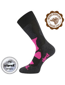 VOXX Etrex ponožky čierno-ružové 1 pár 35-38 118227