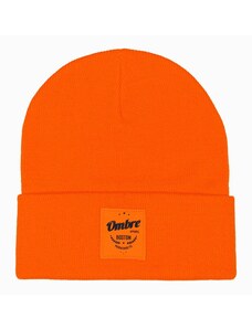 Ombre Clothing Oranžová štýlová pánska čiapka H103
