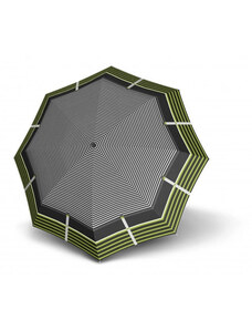 Zelený pruhovaný skladací plne automatický dámsky dáždnik Amiyah