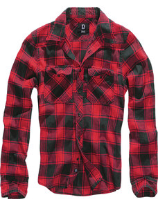 BRANDIT košeľa Checkshirt čierno-červená