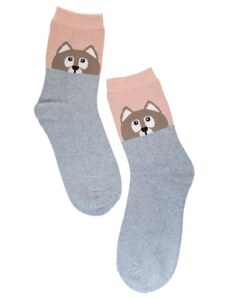 AURA.VIA Modro-ružové thermo ponožky PET