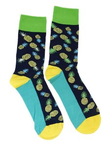 AURA.VIA Pánske žlto-zelené ponožky BELIE