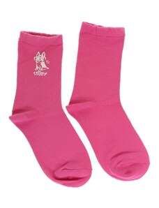 AURA.VIA Dámske ružové ponožky STUDY