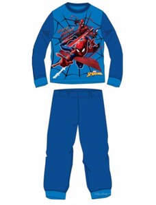 Setino Chlapčenské bavlnené pyžamo s dlhým rukávom Spiderman MARVEL - modré