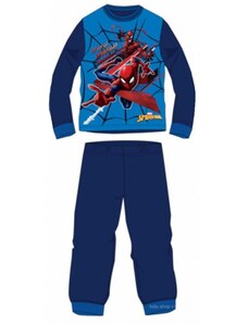 Setino Chlapčenské bavlnené pyžamo Spiderman Marvel - tm. modré