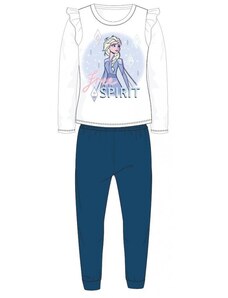 E plus M Dievčenské bavlnené pyžamo s dlhým rukávom Ľadové kráľovstvo / Frozen - Elsa
