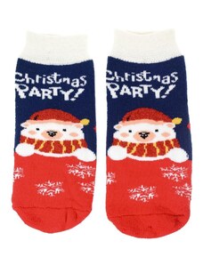 AURA.VIA Detské tmavomodré ponožky CHRISTMAS PARTY