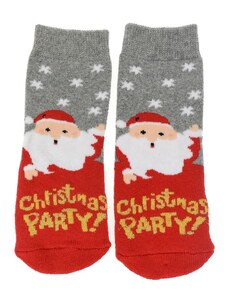 AURA.VIA Detské sivé ponožky CHRISTMAS PARTY
