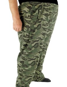 Pánske nadrozmerné tepláky veľkosti 4XL/6XL maskáčové