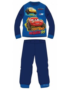 Setino Chlapčenské bavlnené pyžamo Autá / Cars Blesk McQueen 95 - tm. modré