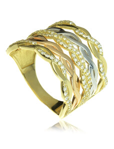 GOLDIE Zlatý prsteň Iliane LRG246.TRB