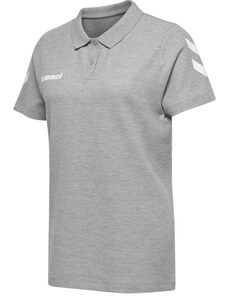 Tričko Hummel Cotton Poloshirt Women Grey 203522-2006 2XL