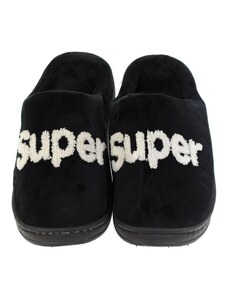 JOHN-C Pánske čierne papuče SUPER