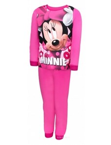 Setino Dievčenské bavlnené pyžamo s dlhým rukávom Minnie Mouse Disney - sv. ružové