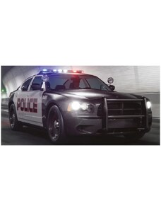 BrandMac Bavlnená plážová osuška Americké policajné auto - 100% bavlna - 70 x 140 cm