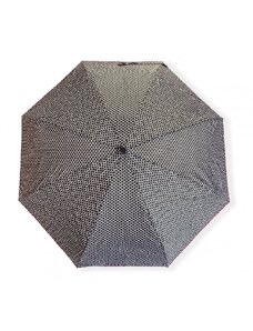 Real Star Umbrella Mini skladací dáždnik so vzorom - čierna 9234