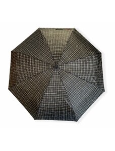 Real Star Umbrella Mini skladací dáždnik s kostičkami - čierna 9215