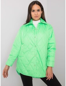 Basic Fluo-zelená prechodná bunda na gombíky Zenya
