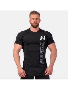NEBBIA - Pánske tričko na cvičenie Vertical Logo 293 (black)