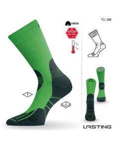 Lasting TCL 608 zelená trekingová ponožka
