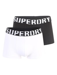 Superdry Boxerky čierna / biela