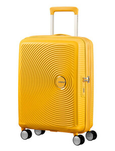 American Tourister Soundbox 55cm žltá Spinner rozšíriteľný