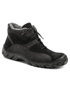 Koma 613 čierne pánske nadmerné zimné topánky