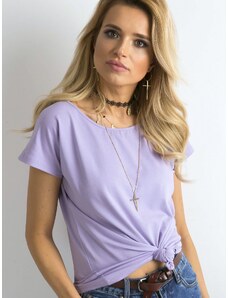 BASIC Fialové dámske tričko -RV-BZ-4622.28-purple
