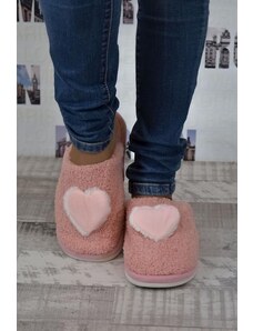 JOHN-C Dámske ružové papuče HEART