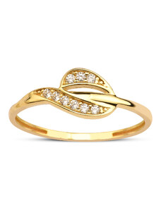 Lillian Vassago Zlatý prsteň so zirkónmi LLV95-GR031
