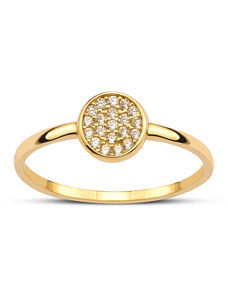 Lillian Vassago Zlatý prsteň Kruh so zirkónmi LLV95-GR035