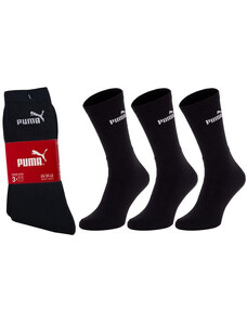 Pánske bavlnené ponožky PUMA čierne (3ks), veľ. 43-46