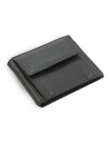 Arwel Čierna pánska kožená peňaženka - dolárovka Parker