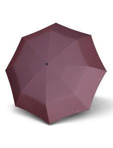 Vínový skladací mechanický plochý dámsky dáždnik Bruan